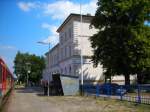 Bahnhofsgebude von Dannenberg Ost im sommer 2007