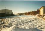 Hier lagen einst die Auf-und Abstellgleise vom Sassnitzer Hafen.Im Januar 2000 waren Diese komplet entfernt.
