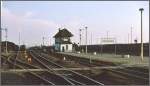 Gleisanlagen des Bahnhofs Nordhausen. (Archiv 12/1990)