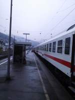 letzer IR 2410 im Bahnhof Altenhundem am 13.12.2003