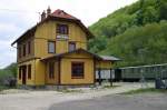 Restaurierter (2004) Bahnhof Honau, der ehemaligen Nebenbahn Reutlingen - Schelklingen