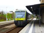 VT 650.728 von Agilis steht hier als ag 84650 nach Münchberg im Bahnhof Schwarzenbach an der Saale, 28.04.13.