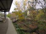 Die Reste von früheren Gleis 3 am 30.11.2014 in Niederwalluf.