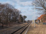 Bahnhof Blumberg(b.Berlin),am 19.März 2016.Hier sind sogar noch Formsignale als Ein-und Ausfahrsignale im Einsatz.