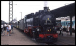 Am 18.5.1996 war mächtig viel los im schmalspurigen Bahnhof von Radebeul.