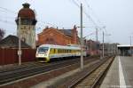 Auch Heute war die 120 502 wieder mit ihren Messzug unterwegs. Hier bei der Durchfahrt in Rathenow und ist in Richtung Stendal gefahren. 30.03.2011