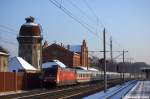 101 004-0 mit dem IC 148 von Berlin Hbf nach Schiphol (Airport) in Rathenow. 30.01.2012