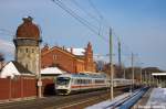 IC 2385 von Berlin Sdkreuz nach Karlsruhe Hbf in Rathenow und geschoben hatte die 101 111-3. 03.02.2012