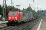 185 334-7 bei der Durchfahrt in Recklinghausen 12.9.2010