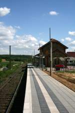Bereit fr die S-Bahn Rhein-Neckar: Bahnhof Reihen am 4.5.09.