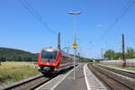 DB 440 326-7 als RB 58035 von Schlchtern nach Bamberg, am 25.06.2024 in Retzbach-Zellingen.
