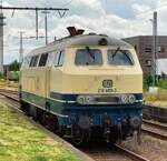 RP 218 489 abgestellt in Rheine, 24.07.2023. Aufnahme von Gleis 8 aus erstellt!