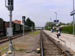 Im Bahnhof Riegel am Kaiserstuhl Ort am 10.05.2009.