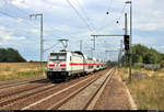 Nachschuss auf 146 562-4 DB als IC 2441 (Linie 55) von Köln Hbf nach Dresden Hbf, der den Bahnhof Rodleben auf der Bahnstrecke Trebnitz–Leipzig (KBS 254) durchfährt.