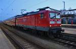 112 118 hat am 9.2.2018 mit dem RE5 (RE4360) von Elsterwerda den Rostocker Hauptbahnhof erreicht.