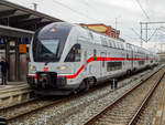 DB ET 4110 115 ehem. WestBahn als IC nach Dresden Hbf in Rostock Hbf, 17.03.20.