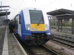 Ein InterConnex zur in Rostock Hauptbahnhof zur Fahrt nach Warnemnde am 08.11.2008.