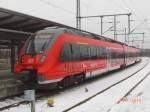 Neue S-Bahnen für Rostock: 442 339 mit S1 nach Warnemünde in Rostock Hbf am 30.01.2013