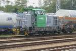 Vossloh G6 650 149 von NXRAILL rangiert eine Wagenladung für die BASF Schwarzheide im Bahnhof Ruhland im August 2025 