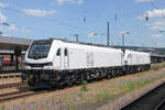 ELP 159 276 und 159 277 am Saarbr�cker Hauptbahnhof. Die Loks wurden kurz zuvor von einer Vossloh G2000 BB �ber die Grenze gebracht. (27.05.2026)