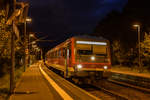 628 465 Anfang Oktober 2019 als RB72 nach Saarbrücken Hbf in Fischbach-Camphausen