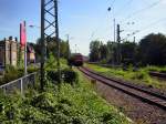 Dieses Foto zeigt einen Gterzug in Brebach. Das Bild wurde vom Busbahnhof Brebach aufgenommen. Leider ist der Zug noch etwas weiter weg, ich finde das dieses Foto trotzdem gelungen ist.