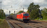 Am 26.09.19 führte 193 367 einen kurzen gemischten Güterzug aus dem Seddiner Rangierbahnhof kommend durch Saarmund Richtung Schönefeld.