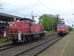 145 002 und 294 829 in Salzbergen, 05.05.2023