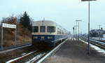 Im Februar 1985 fährt 634 652-2 in Salzgitter-Ringelheim ein