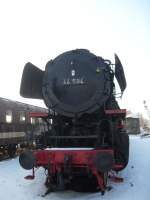 Am 17.02.2010 stand 44 594 ganz alleine draussen im Bw Salzwedel.