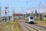 Nachschuss auf 9442 108 als RE9 nach Kassel in Sangerhausen.