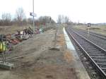 Gleis2 in Richtung Bad Kleinen! Rechts die alten Rangiergleise...