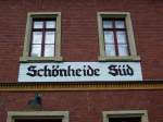 Schn restariert, der Bahnhof Schnheide Sd. (26.07.09)