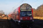 Hier ein RE3 (RE18349) von Schwedt(Oder) Hbf. nach Wünsdorf-Waldstadt, bei der Ausfahrt am 3.1.2014 aus Schwedt(Oder) Hbf. Zuglok war 112 113.
