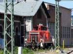 In Schwerin Hbf wartet 362 835 auf neue Aufgaben; 25.05.2009  