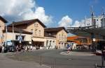 Blick vom Bahnhofsvorplatz auf den Hbf Siegen am 03.09.2011