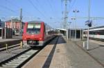 611 542 und ein weiterer 611 als RE nach Schaffhausen am Nachmittag des 21.08.13 bei der Ausfahrt aus Singen (Hohentwiel).