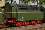 18 201 Zusatztender in Solingen Hbf, Juni 2018.