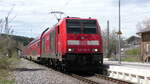 DB 146 236-5 steht am 08.05.2021 in St.Georgen als RE nach Konstanz.