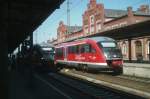 27.07.2008:   2 Triebzge der BR 642 (Desiro) im Bahnhof Stendal