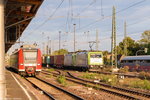185 562-6 ITL - Eisenbahngesellschaft mbH mit der Wagenlok 185 562-6 und dem Containerzug DGS 42328 von Prag nach Hamburg in Stendal.