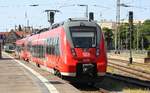 Verstärkerzüge an den Juni-Wochenenden 2023 | Stralsund Hbf | Bereitstellung RE 33595 mit 442 007 / 442 507 und 442 008 / 442 508 