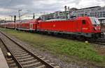 147 012 fährt am 29.05.2019 mit dem RE19456 von Aalen Hauptbahnhof in den Stuttgarter Hauptbahnhof ein.