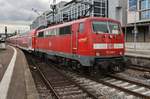 111 139-2 erreicht am 29.05.2019 mit dem RE22066 von Tübingen Hauptbahnhof den Stuttgarter Hauptbahnhof.