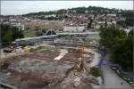 . Großbaustelle -

Die Baugrube im Schlossgarten. Hinten vor dem Planetarium die Förderbandanlage für den Erdaushub der anschließenden Tunnelstrecken.

24.09.2014 (Matthias)