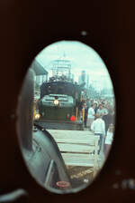 Berühmte Schweizer E-Lok 14 282 bei einer Veranstaltung des BDEF im Hauptbahnhof Stuttgart (aus Dampflok Nr.6 heraus).
Datum: 31.05.1984