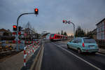 Dies ist der zweite Bahnübergang mit neuer Schrankenanlage in Torgelow Ueckermünder Str., der kurz vor den Weihnachtsfeiertagen freigegeben wurde.