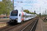 DB Regio Stadler FLirt3 429 621 und CFL Stadler Kiss 23xx am 28.04.18 in Trier Hbf 