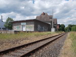 Nicht mehr gehalten wird im alten Bahnhof Ueckermünde.Aufnahme am 17.Juli 2016.