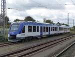 START 554 627 (Wasserstoff-Zug) auf Probefahrt in Uelzen, 04.10.2023